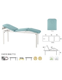 Camilla Ecopostural Fija Metálica 3 Cuerpos C4519 2