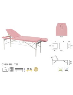 Camilla Ecopostural Plegable Aluminio 2 cuerpos con... 2