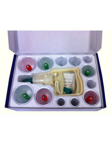 estuche Ventosa plástico China con aspirador e imanes 12 piezas