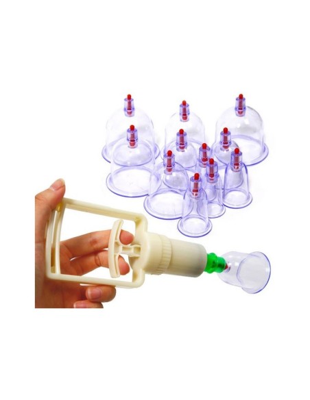 Ventosa plástico China con aspirador e imanes 12 piezas