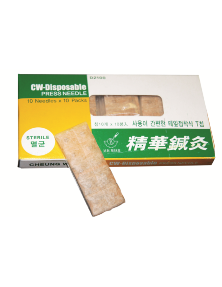 Chincheta coreana estéril con adhesivo 100 unds.