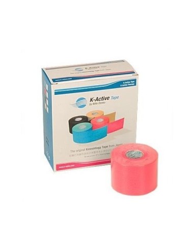 Vendaje neuromuscular K-ACTIVE 5cmx5m. rosa