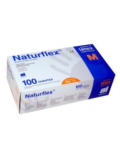 Guantes de látex no estéril con polvo 100 unds.