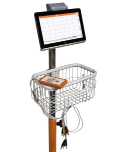 Electrocardiógrafo Cardioline TouchECG HD+ con Tablet y carro 2