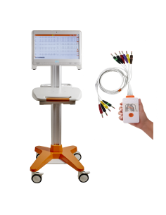 Electrocardiógrafo Cardioline TouchECG HD+ Digital System con PC All-in-One y carro