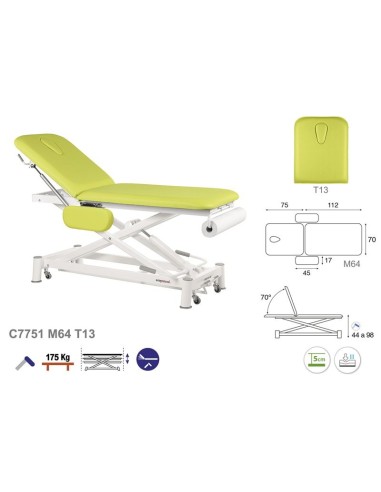 Camilla Ecopostural Hidráulica Tijera Blanca 2...