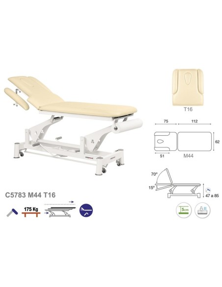 Camilla Ecopostural Hidráulica Biela Blanca 2 Cuerpos C5783M44T16