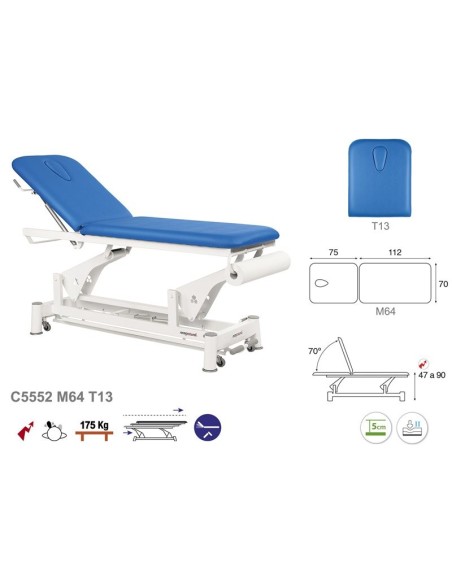 Camilla Ecopostural Eléctrica Biela Blanca 2 Cuerpos C5552M64T13
