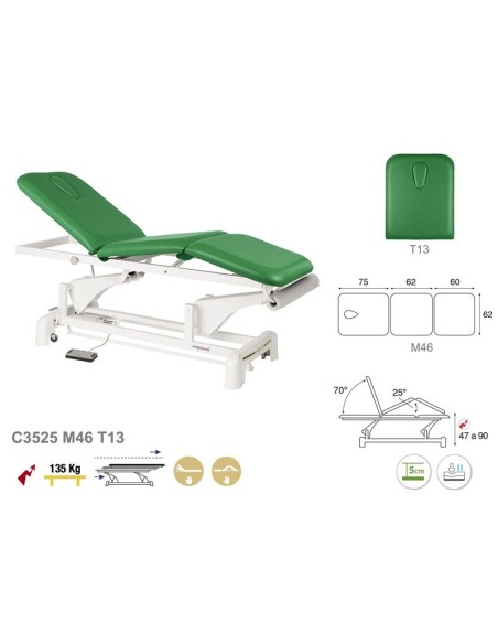 Camilla Ecopostural Eléctrica 3 Cuerpos C3525M46T13