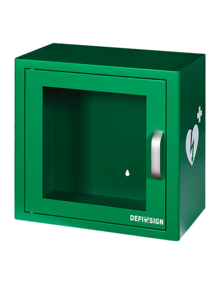 Vitrina con alarma para desfibrilador