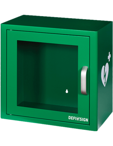vitrina para desfibrilador metalica con alarma