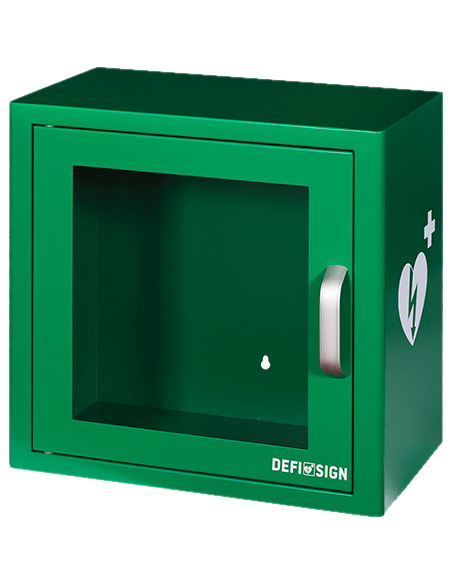 vitrina para desfibrilador metalica con alarma