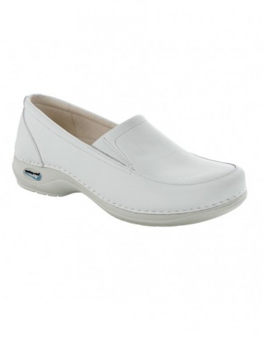 Zapato mocasin con elástico Wash´Go  ROMA Blanco