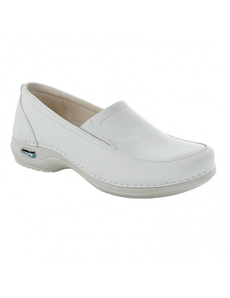 Zapato mocasin con elástico Wash´Go  ROMA Blanco
