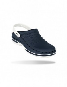 Zueco CLOG WOCK Nursing Care Azul marino/ Blanco 2