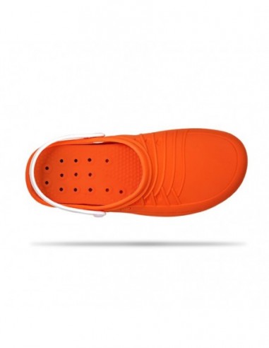 Zueco CLOG WOCK Nursing Care Naranja/ Blanco