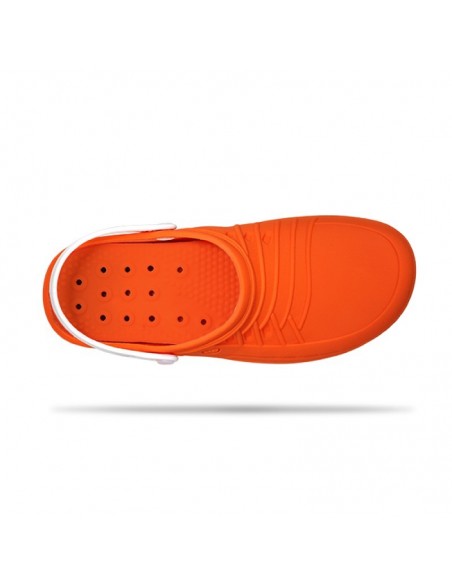 Zueco CLOG WOCK Nursing Care Naranja/ Blanco