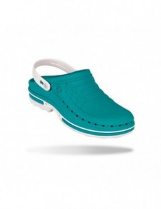 Zueco CLOG WOCK Nursing Care Verde/ Blanco 2