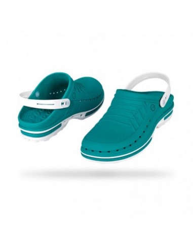 Zueco CLOG WOCK Nursing Care Verde/ Blanco