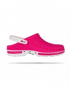 Zueco CLOG WOCK Nursing Care Fucsia/ Blanco