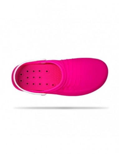 Zueco CLOG WOCK Nursing Care Fucsia/ Blanco