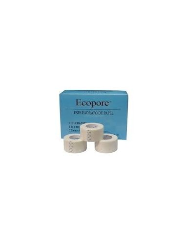 Esparadrapo de papel Ecopore 2,5 cm x 9,2m