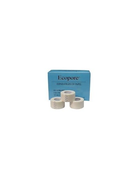 Esparadrapo de papel Ecopore 2,5 cm x 9,2m
